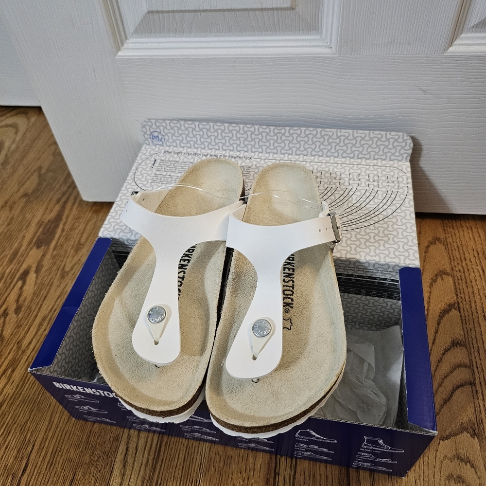 Birkenstock Gizeh White sz 37